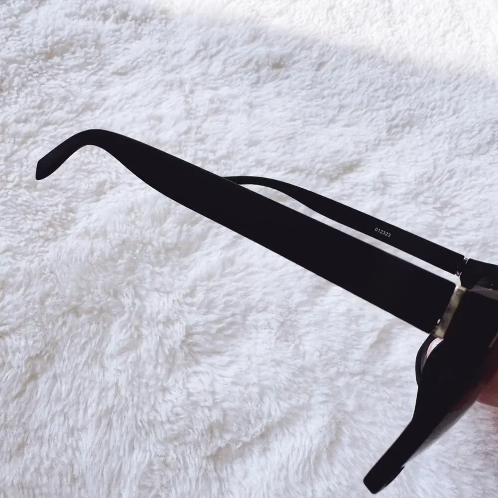 Otto Black Angular Frame Sunglasses